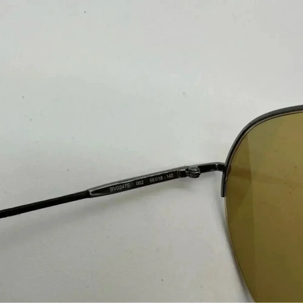 Bottega Veneta Unisex Sunglasses - Silver Metal Aviator Frame | BV0247S